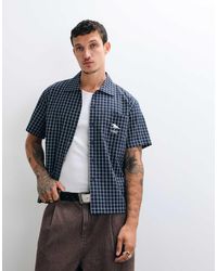 Colt MCR - Colt Grid Boxy Fit Pocket Logo Button Up Shirt - Lyst