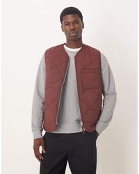 ARKET - Quilted Gilet With Zip Front - Lyst