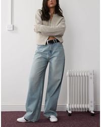 Reclaimed (vintage) - Low Rise baggy Jean - Lyst