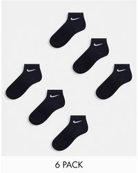 Nike - Training Everyday Cushioned 6 Pack Ankle Sock - Lyst
