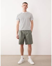 Only & Sons - Short ample à pinces - kaki clair - Lyst