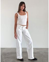Motel - Low Rise Parallel Jeans - Lyst