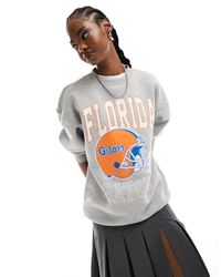 Daisy Street - Oversized Sweatshirt With Vintage Florida Graphic - Lyst