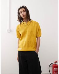 Aape By A Bathing Ape - Aape by a bathing ape - polo en maille à logos multiples - foncé - Lyst