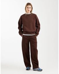 ASOS - Premium Heavyweight 500gsm Seamed Barrel Leg Sweatpants - Lyst