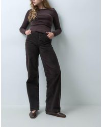 Vero Moda - Tessa High Waist Straight Leg Corduroy Trousers - Lyst