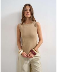 TOPSHOP - Slim Tank - Lyst