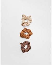 Stradivarius - Set Of 3 Scrunchies - Lyst