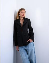 TOPSHOP - Blazer d'ensemble à taille cintrée - Lyst