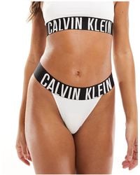Calvin Klein - Intense Power Micro High Leg Lingerie Thong - Lyst