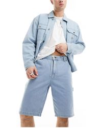 Dickies - Pantalones cortos vaqueros azules con lavado claro envejecido garyville - Lyst
