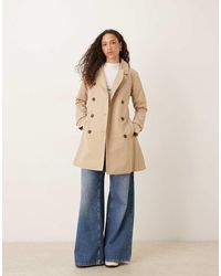 Brave Soul - Double Breasted Belted Trench Coat - Lyst