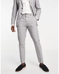 SELECTED Slim Fit Suit Pants in Blue 