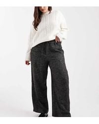 ASOS - Asos Design Curve Barrel Leg Trousers With Seam Detail - Lyst