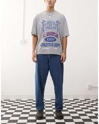 Dr. Denim - Vaqueros Holgados Con Lavado A La Piedra Medio Kobe De -Azul - Lyst