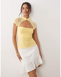 ASOS - Rouleau Loop Cut Out Top - Lyst