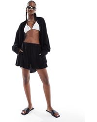 Weekday - Ava Linen Mix Shorts - Lyst