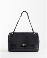 Mango - Borsa A Spalla Classica Con Patta Trapuntata - Lyst
