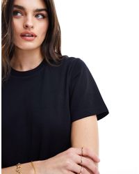 ASOS - T-shirt nera pesante vestibilità classica - Lyst