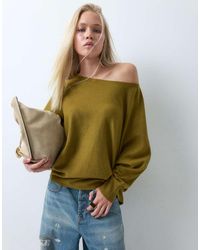 ASOS - Asymmetric Off-shoulder Batwing Sleeve Sweater - Lyst