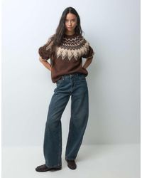 ONLY - Fair Isle Knitted Jumper - Lyst
