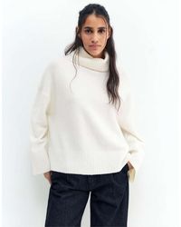 Pull&Bear - Zacht Gebreide Hoogsluitende Trui - Lyst