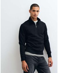 Mango - Cotton Rich Quarter Zip Sweatshirt - Lyst