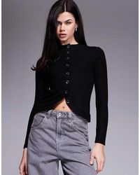River Island - Curved Hem Cardigan - Lyst