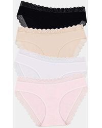 Stripe & Stare - Zigzag Lace Original Knicker Four Pack - Lyst