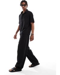 Bershka - Plissé Baggy Joggingbroek - Lyst