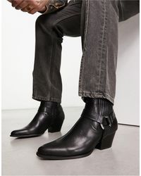 ASOS - Cuban Chelsea Boot With Buckle Detail - Lyst