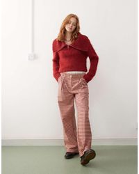 Reclaimed (vintage) - Wide Leg Tailored Trouser - Lyst