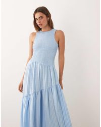 asos ghospell ruched midi dress Ghospell ruched midi dress in white
