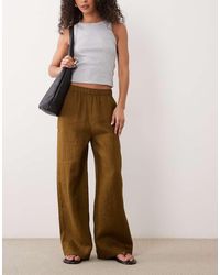 Mango - 100% Linen Trouser - Lyst
