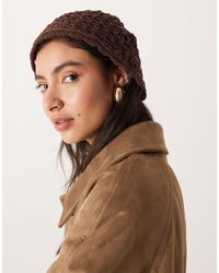 ASOS - Knitted Crochet Hat - Lyst