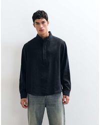 ASOS - Co-ord Oversized Funnel Neck Overhead Flowing Shirt - Lyst