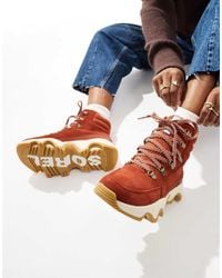 Sorel - Botas De Nieve Sangre Y Blanco Jet Impermeables De Ante Kinetic Impact Conquest Plus Wp De - Lyst