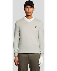Lyle & Scott - Mid Knits Golf V Neck Pullover - Lyst