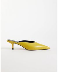 ASOS - Mules mit spitzer kappe und kitten-heel - Lyst