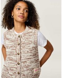 OMNES - Knitwear Premium 100% Cotton Button Down Matilda Vest - Lyst
