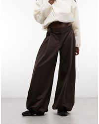 Monki - Woven Balloon Trousers - Lyst