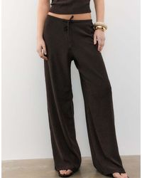 Stradivarius - Flowing Creased-effect Trousers - Lyst