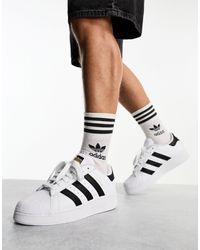 adidas Originals - Superstar xlg - sneakers bianche e nere - Lyst