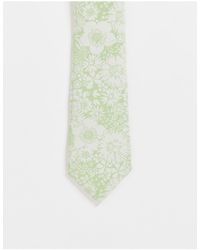 Herren Accessoires Krawatten schmale krawatte mit animalprint für Herren ASOS Synthetik 