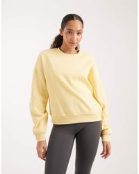 ONLY - Crew Neck Drop Shoulder Sweatshirt - Lyst