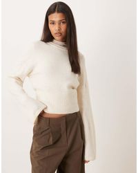 Gina Tricot - Wide Sleeve Knitted Sweater - Lyst