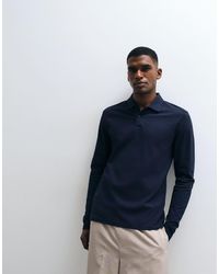 ASOS - Essentials Regular Fit Long Sleeve Polo Shirt - Lyst