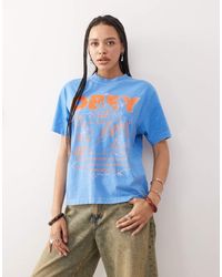Obey - T-Shirt Con Stampa Del Logo - Lyst