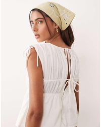 ASOS - Double Layer Jumpsuit With Gathered Bust Detail - Lyst