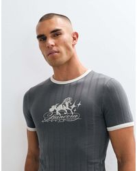 ASOS - Muscle Fit Ringer T-Shirt With Horse Graphic - Lyst